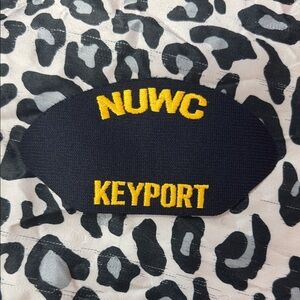 Navy and Yellow NUWC Keyport embroidered naval Patch